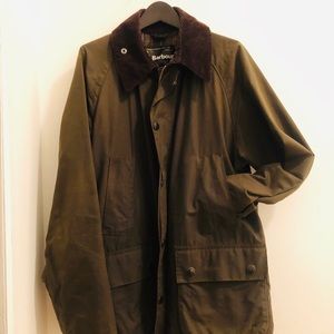 The men's Barbour Bedale Waxed Jacket Size 38